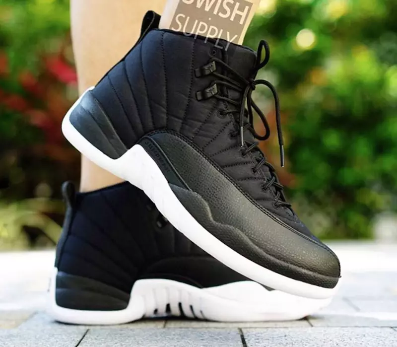 Чорны нейлон Air Jordan 12 неопрен