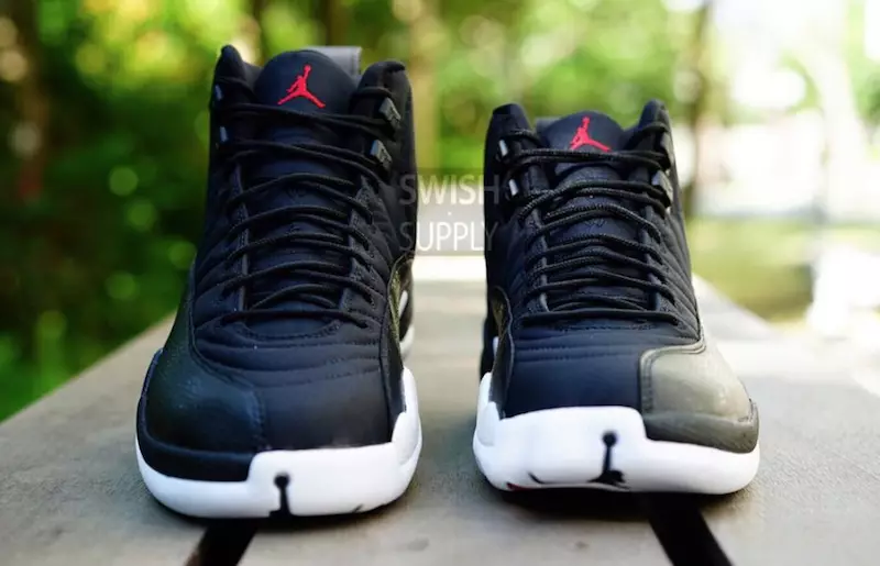 Noir Nylon Air Jordan 12 Néoprène