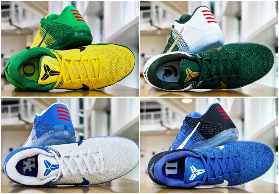 Nike Designs Kobe 11 PE për Oregon, Michigan State, Kentucky dhe Duke