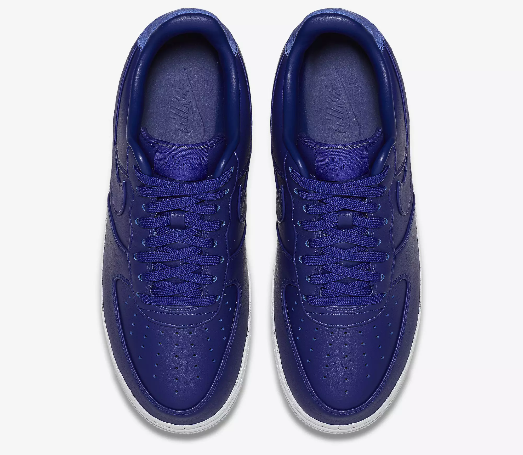 NikeLab Air Force 1 marrom azul baixo