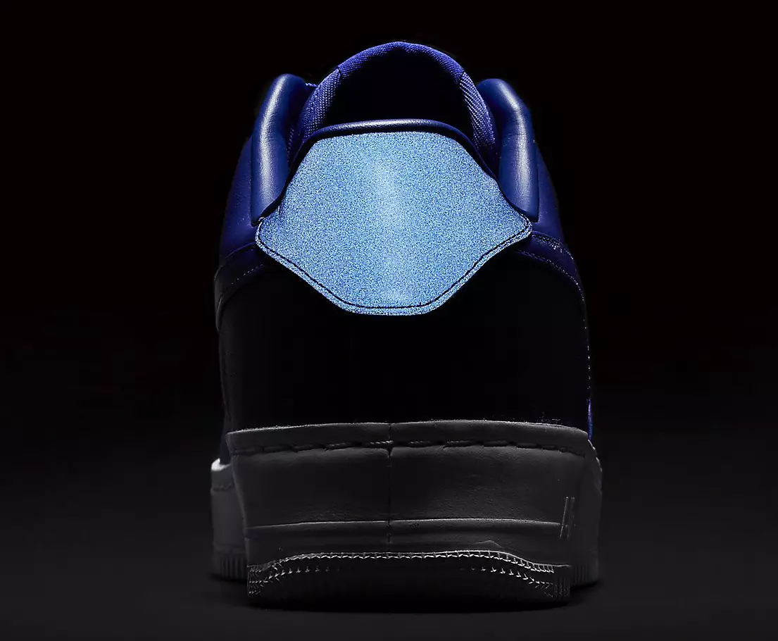 NikeLab Air Force 1 marrom azul baixo