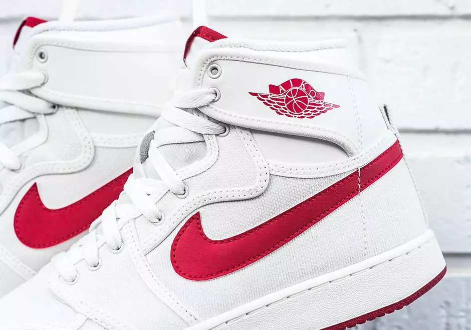 Air Jordan 1 KO Yüksek Beyaz Kırmızı Yelken OG 2016 Retro