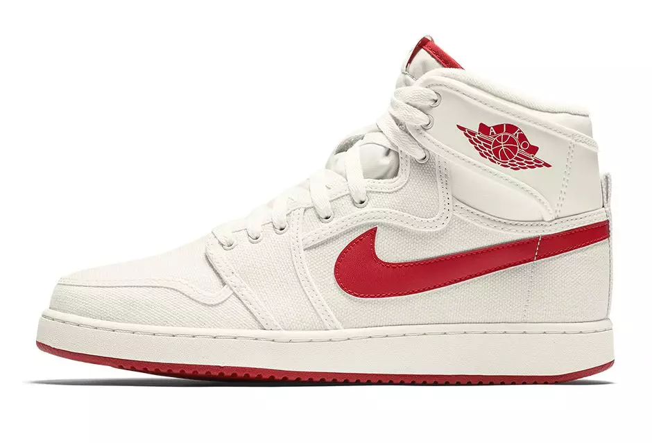 Air Jordan 1 KO Héich OG Timeless Canvas Sail Red