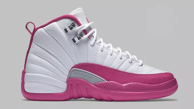 Air Jordan 12 GS Valentīna diena dinamiski rozā krāsā