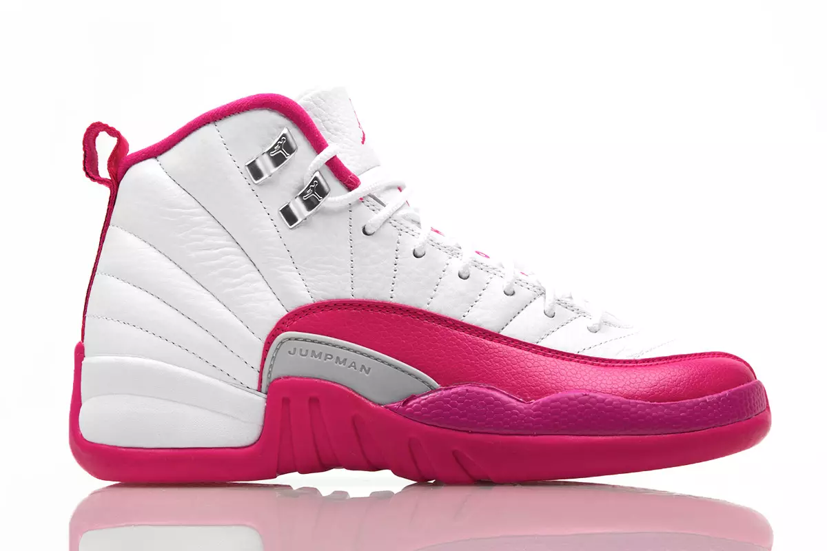 Fete Air Jordan 12 Roz Alb