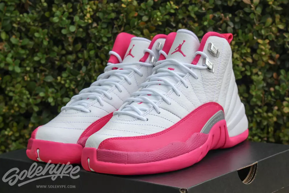 Air Jordan 12 GS Vivid Rosa Bianca