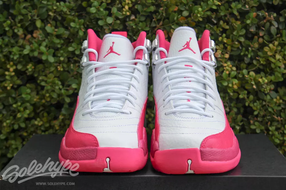 Air Jordan 12 GS Vivid Pink Weiß