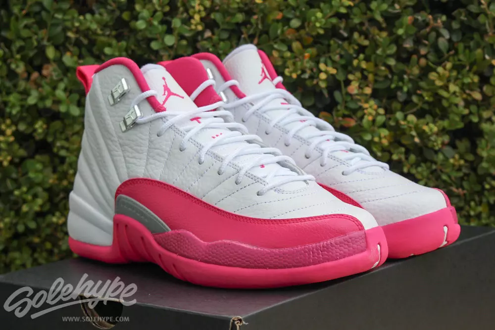 Air Jordan 12 GS Vivid Pink White