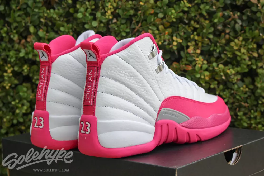 Air Jordan 12 GS Vivid Pink White