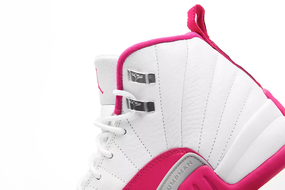 Dziewczęce Air Jordan 12 Różowy Biały