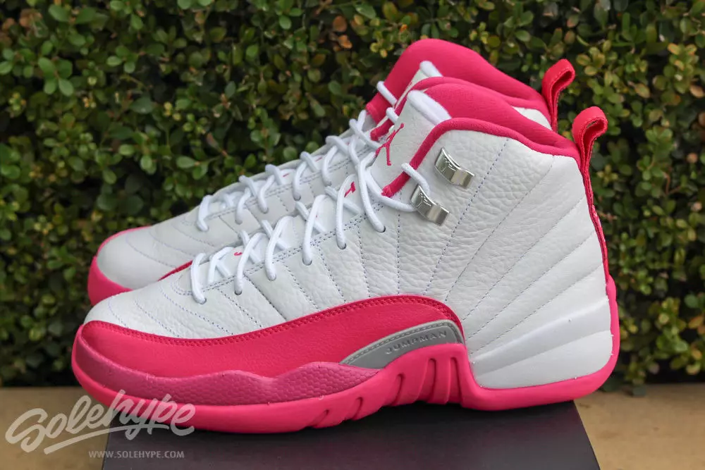 Air Jordan 12 GS Vivid Pink White