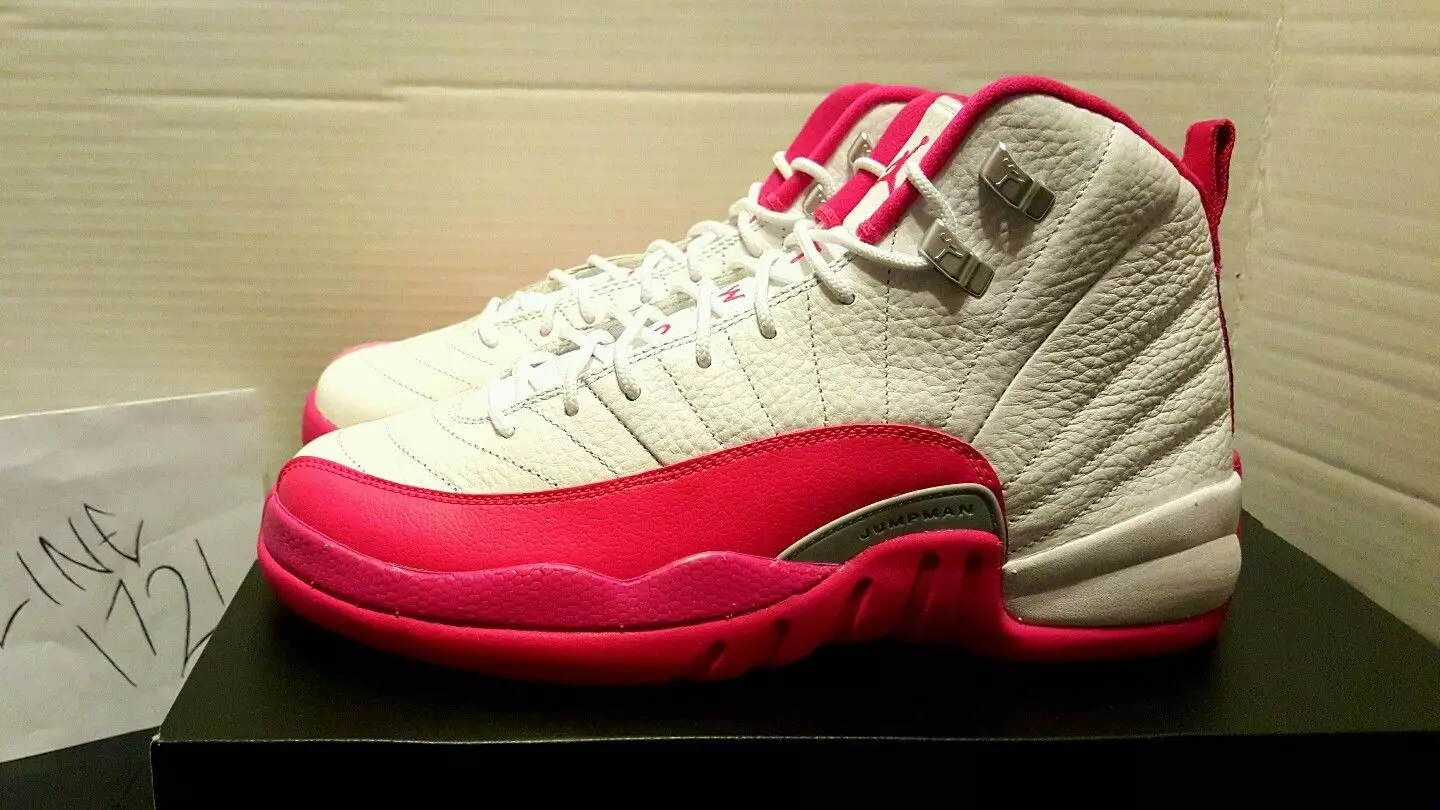 Air Jordan 12 GS Blancas Rosas 510815-109