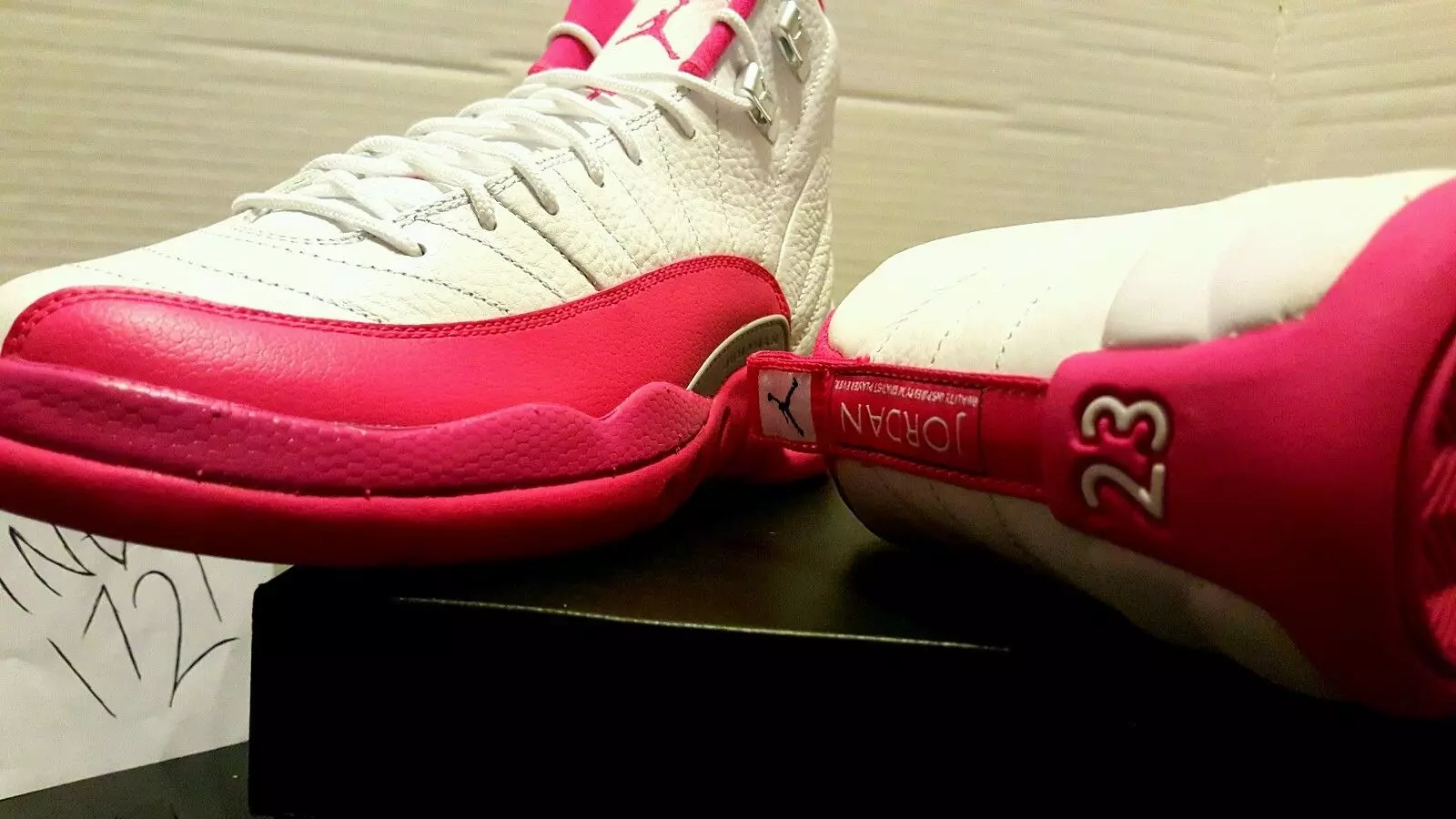 Air Jordan 12 GS Hvit Rosa 510815-109