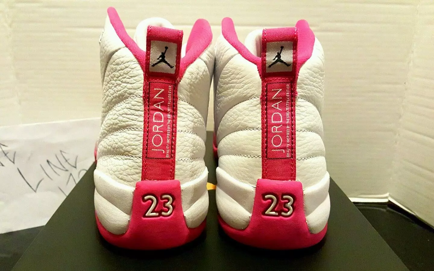 Air Jordan 12 GS Hvit Rosa 510815-109