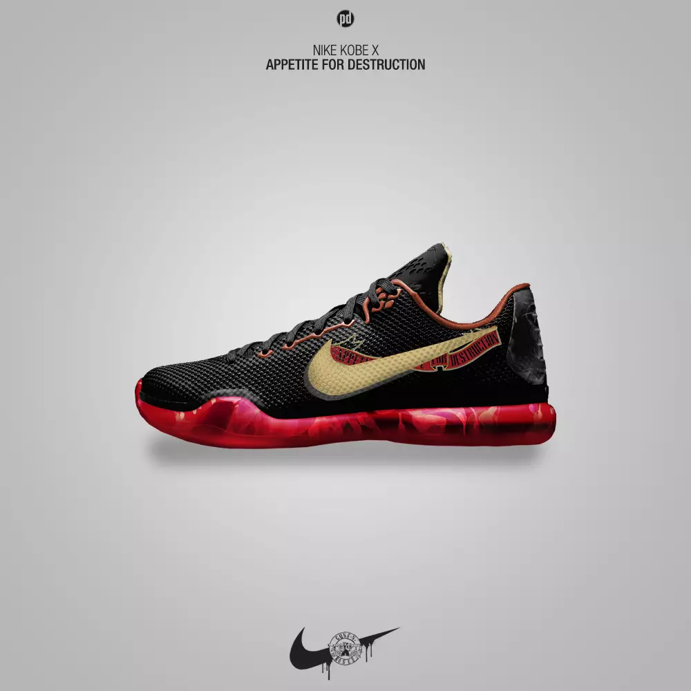 Nike Kobe 10 သည် ပျက်စီးခြင်းအတွက် အစာစားသည်။