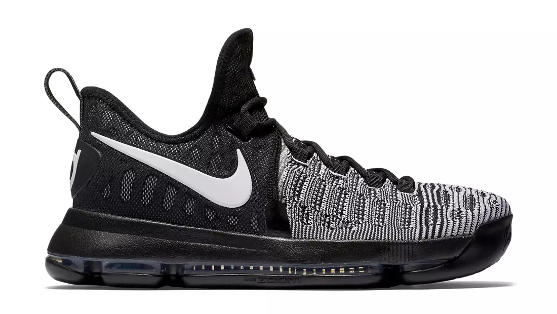 Data de llançament de Nike KD 9 Mic Drop Negre Blanc