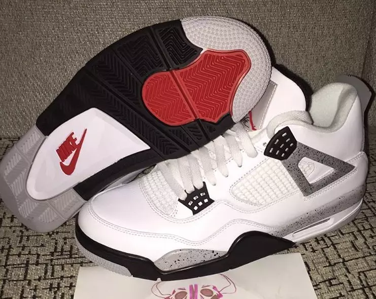 2016 Air Jordan 4 White Cement Nike Air