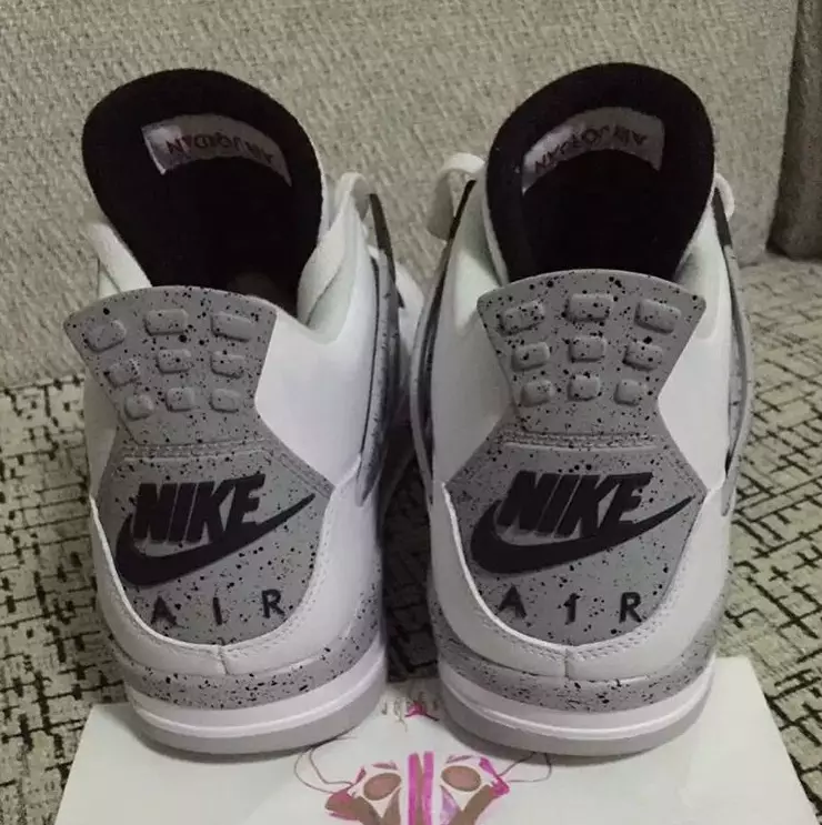 2016 Air Jordan 4 Ağ Sement Nike Air