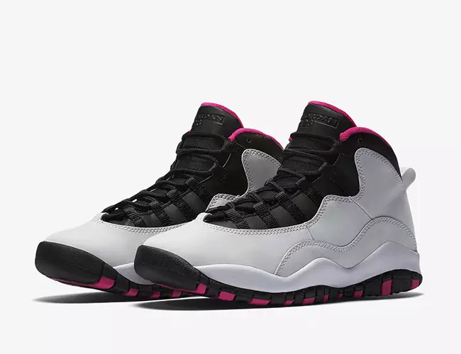 Màu hồng sống động Air Jordan 10 GS