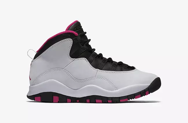 Màu hồng sống động Air Jordan 10 GS