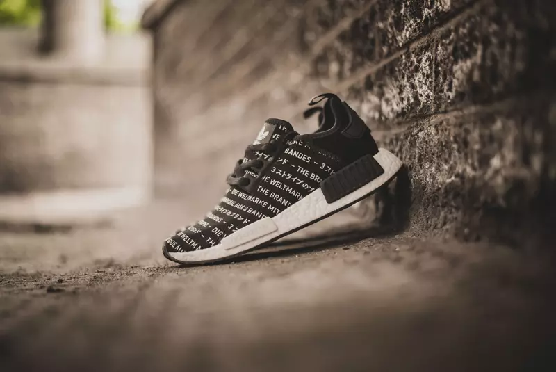 Marka adidas NMD z białą zaciemnieniem z trzema paskami