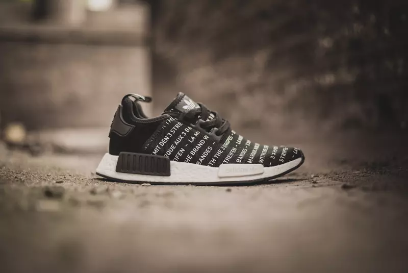 adidas NMD Brand With The Three Stripes Blackout Whiteout