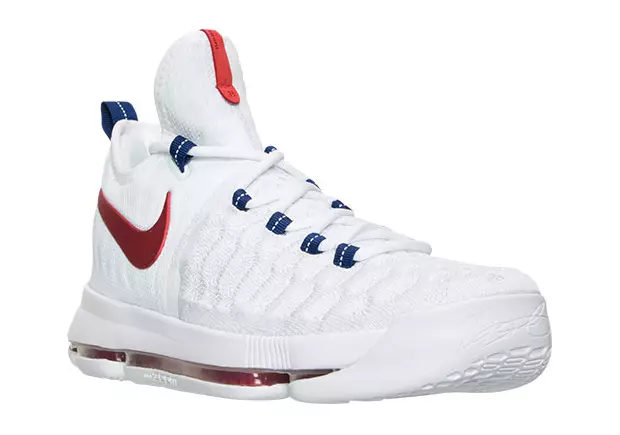 Nike KD 9 АҚШ Ақ Қызыл Көк Олимпиадалық