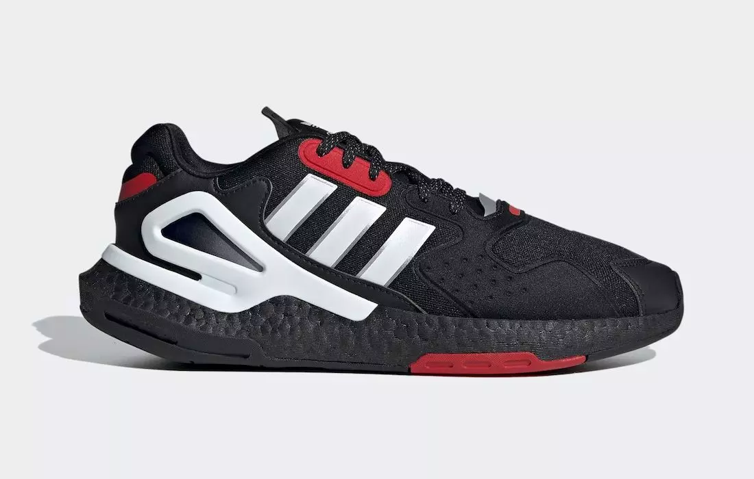 Scaoileann Adidas Day Jogger i gClasaiceach Dubh, Bán agus Dearg