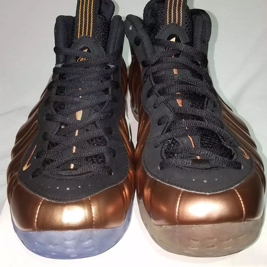 Copper Nike Foamposite 2017 2010 Համեմատություն