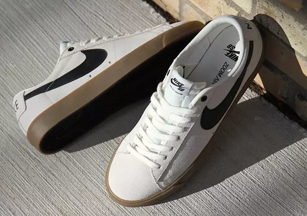 Nike SB Blazer Low GT warna Ivory dan Gum