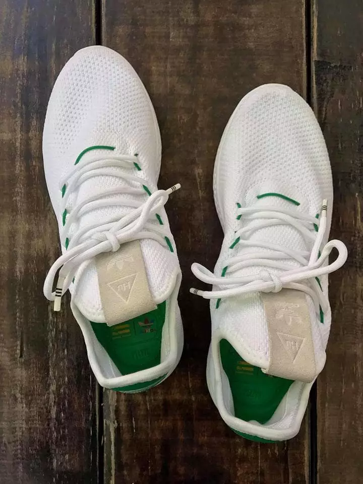 Pharrell adidas Stan Smith HU Human Race အဖြူရောင် အစိမ်းရောင်