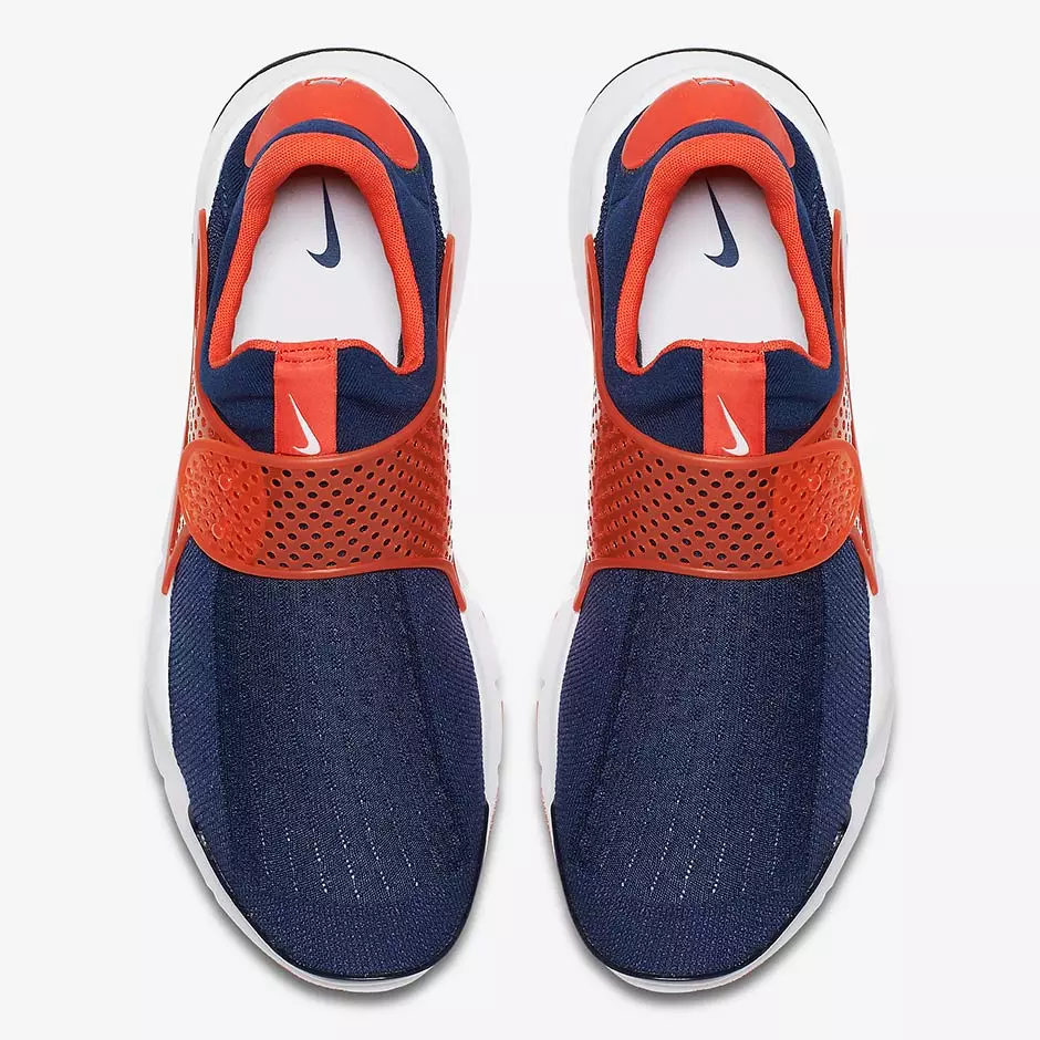 Nike Chaussette Dart Max Orange Marine 819686-402