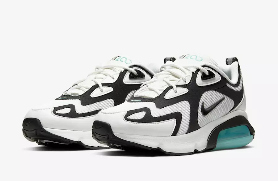 Nike yhdistää valkoisen, mustan ja sinivihreän Air Max 200:ssa