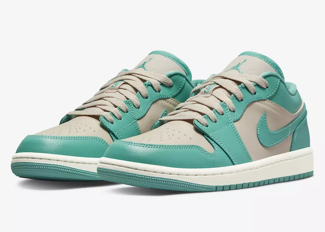 Air Jordan 1 Low Surfaces i Tropical Teal og Sandy Beige