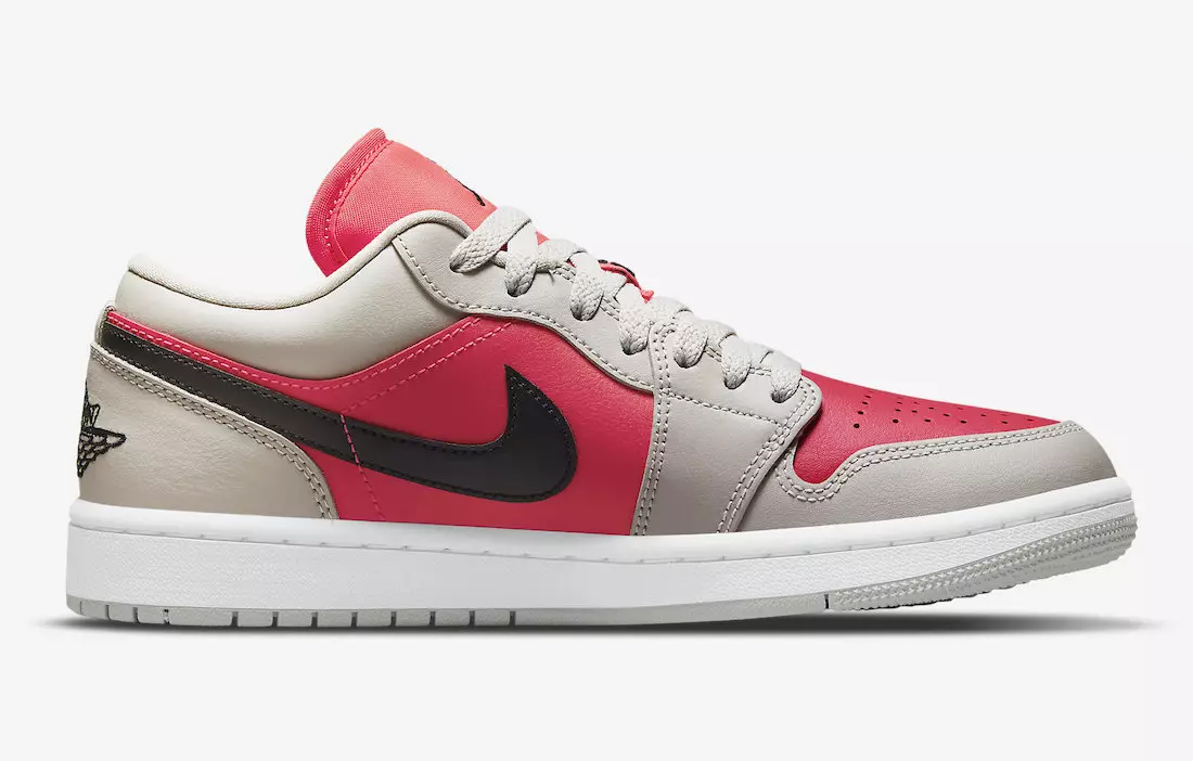 Air Jordan 1 vāja apgaismojuma dzelzsrūdas melna sirēna sarkana DC0774-060 izlaišanas datums