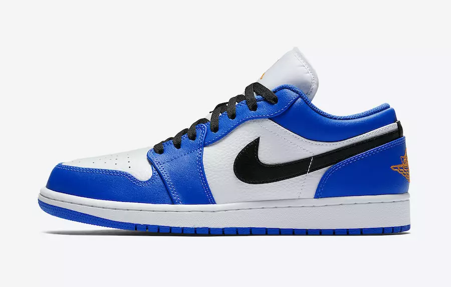 Air Jordan 1 Low Blau Taronja 553558-401 Data de llançament