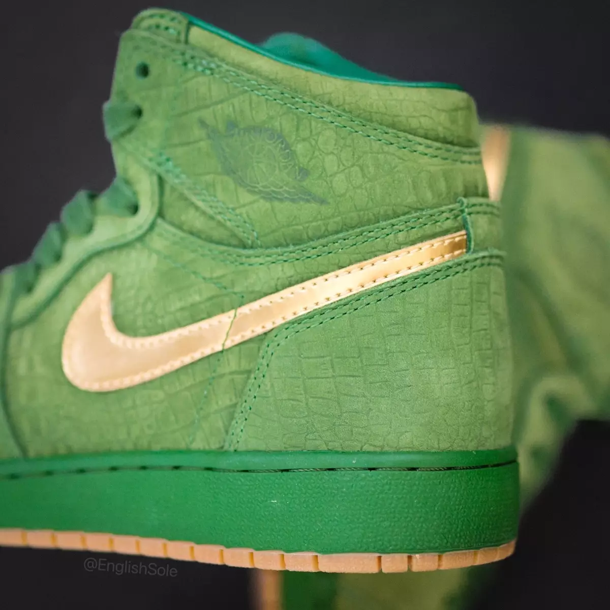 Jasmine Jordan Air Jordan 1 Green Croc Pinnacle PE