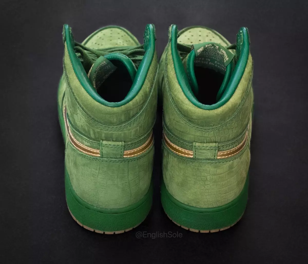 Jasmine Jordan Air Jordan 1 Green Croc Pinnacle PE