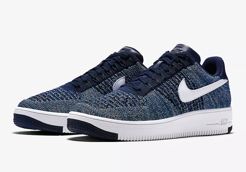 Nike Air Force 1 Flyknit Granatowy