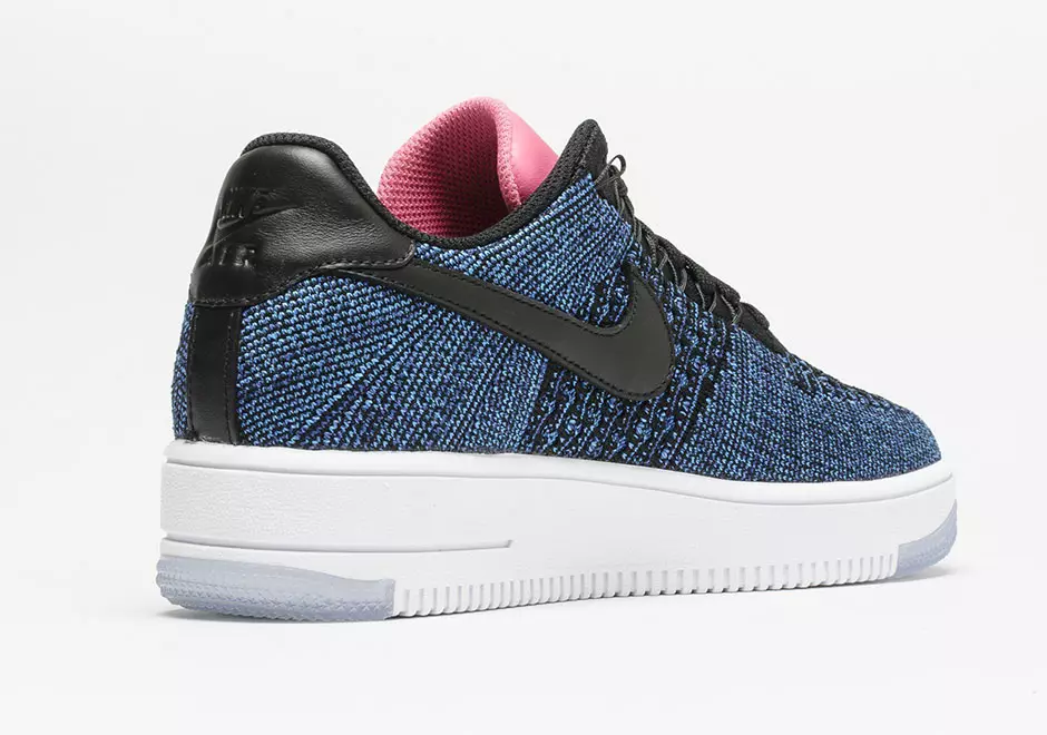 Nike Air Force 1 Flyknit Low Diep Koningsblauw Roze