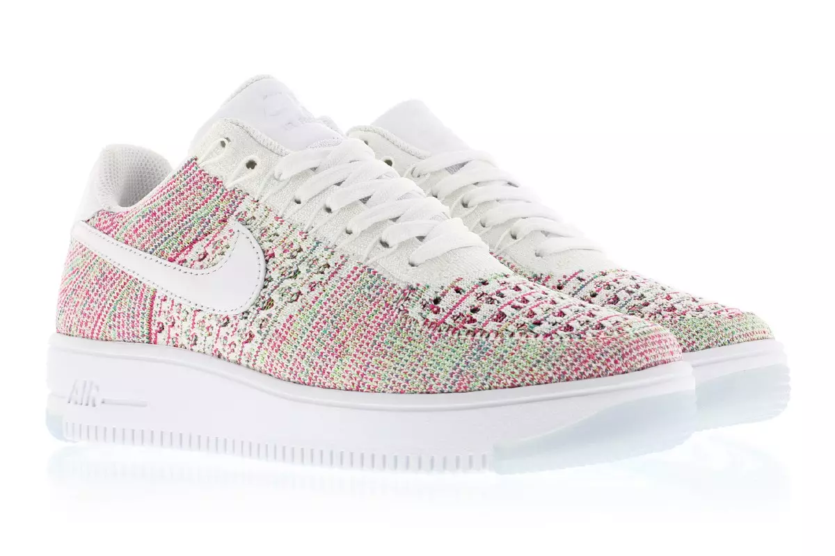 Nike Mujer Air Force 1 Flyknit Low Multicolor Radiant Emerald