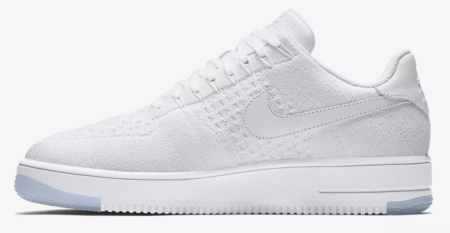 Nike Flyknit Air Force 1 ווייסע אייז מעלדונג טאָג