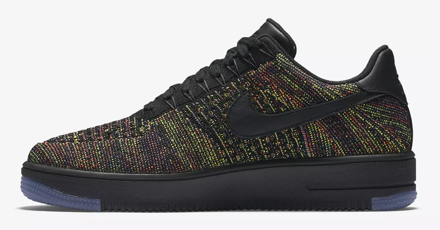 Nike Flyknit Air Force 1 ब्लैक मल्टीकलर रिलीज की तारीख