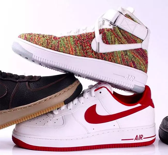 nike flyknit air force 1 multicolor