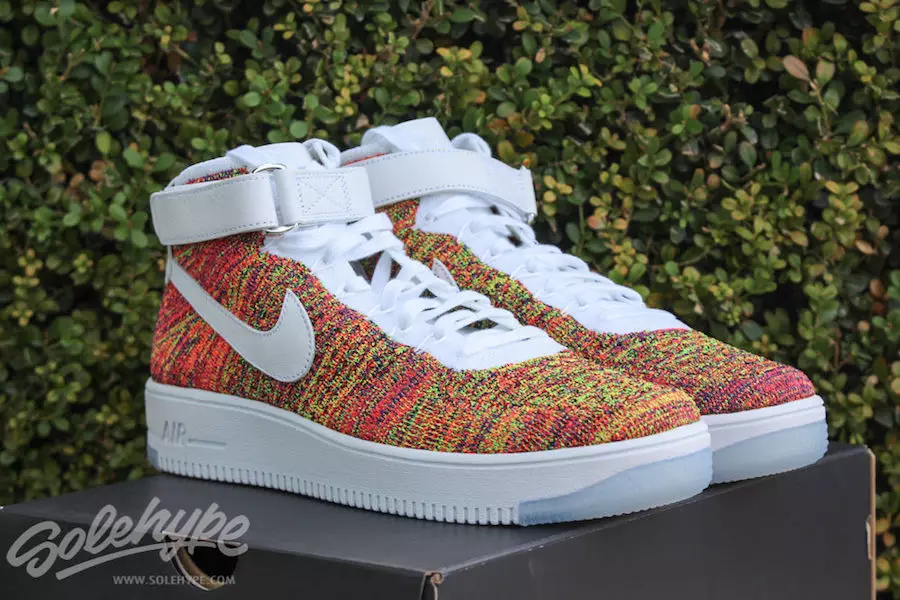 Разноцветные кроссовки Nike Air Force 1 Ultra Flyknit