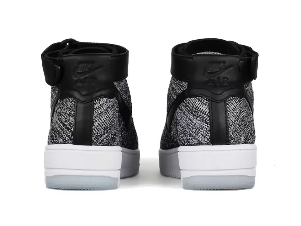 Nike Flyknit Air Force 1 Negre Blanc