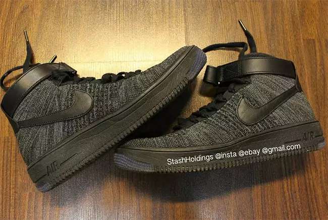 Nike Flyknit Air Force 1 Hitam