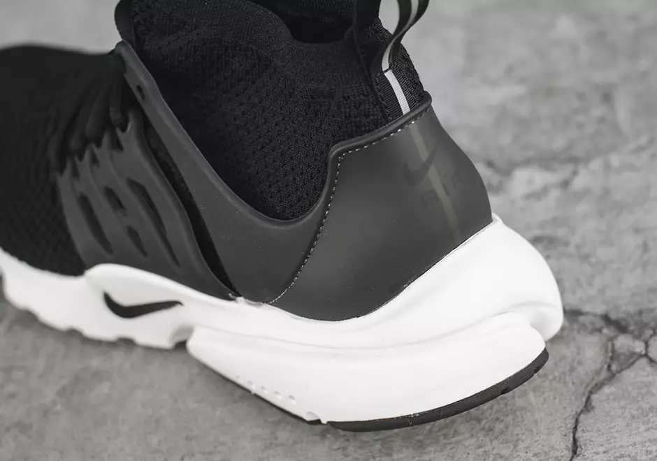 Nike Flyknit Presto Mid Noir Blanc