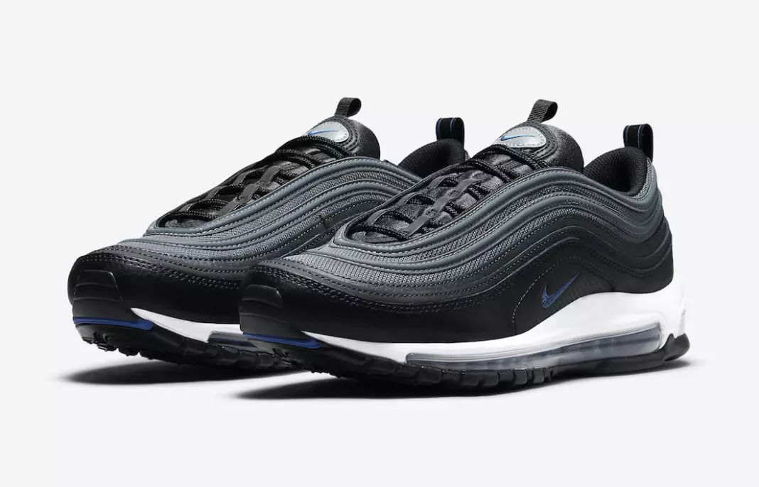 Nike Air Max 97 Black Metallic Silver Racer Blue DM9105-001 Чыгарылган күнү