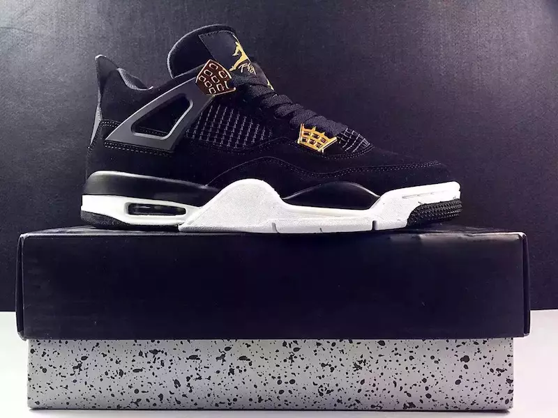 Air Jordan 4 Royal Gold qora oltin